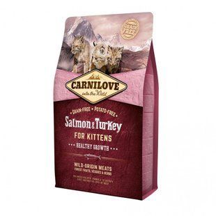 Корм сухий Carnilove Cat Kitten для кошенят з лососем та індичкою 2 кг 170196/2225***** фото