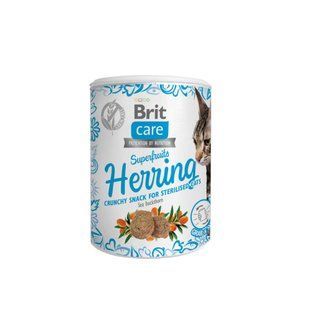 Ласощі Brit Care Superfruits Snack Herring д/стерилізованих котів з оселедецем і обліпихою 100 г 100653 фото