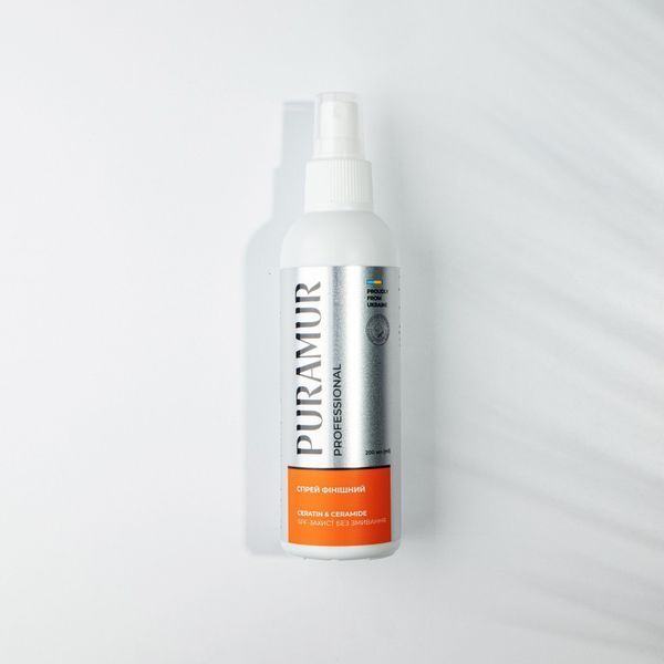 Спрей фінішний PURAMUR Ceratin and Ceramide SPF-захист без змивання 200 мл PR243321 фото