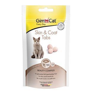 Вітаміни GimCat Every Day Skin and Coat таблетки для котів для покращення стану шерсті 40 г G-418711/419114 фото