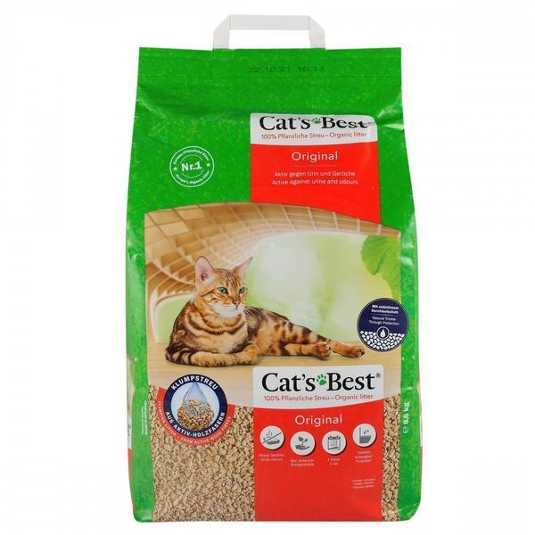 Наповнювач Cat&rsquo;s Best для котячого туалету Original деревний 20 л / 8,6 кг JRS318669/6695 фото