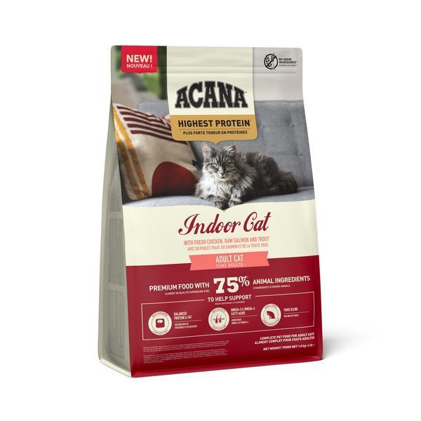 Acana highest protein indoor cat &ndash; сухой корм для взрослых домашних кошек 4,5 кг a72398 фото