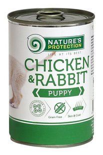Nature's Protection Puppy Chicken & Rabbit Влажный корм для щенков с курицей и кроликом, 800 г KIK45091 фото