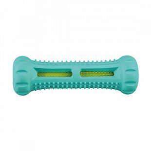 Игрушка Trixie Denta Fun для собак Кость с зубной нитью и мятным вкусом резина 14 см 34847 фото