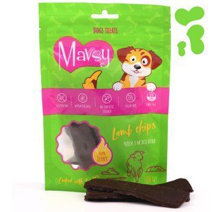 Лакомство для собак Mavsy (Мавси) LAMB chips с ягненком, 100 г LSL01 фото