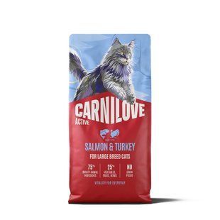 Корм сухой Carnilove Active Salmon & Turkey Large Breed для кошек крупных пород лосось и индейка 6 кг 173717 фото