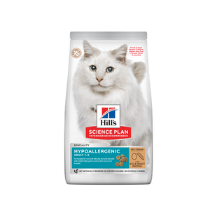 Hill&rsquo;s SCIENCE PLAN Adult Hypoallergenic Сухий беззерновий корм для дорослих котів із чутливістю до певних компонентів їжі, з яєчним білком і протеїном комах 7 кг 607870 фото