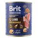 Корм вологий Brit Premium by Nature k консерви для собак з ягням та гречкою 800 г 100416/8638 фото 1