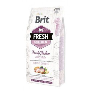 Корм сухой Brit Fresh Chicken/Potato Puppy для щенков и молодых собак всех пород с курицей и картошкой 2,5 кг 170988 /0724 фото