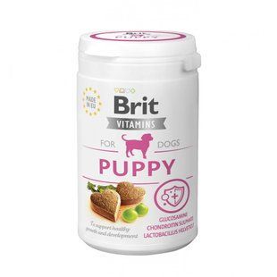 Витамины Brit Vitamins Puppy для щенков для поддержания здорового роста и развития с лососем 150 г 112059 фото