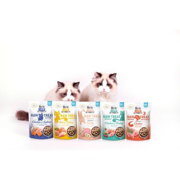 Лакомства Brit Raw Treat Freeze-dried Kitten д/котят курица и лосось 40 г 112187 фото