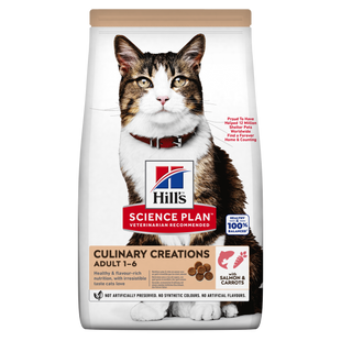 Hill's SCIENCE PLAN Adult Culinary Creations Сухий корм для дорослих котів, із лососем та морквою, 10 кг 607387 фото