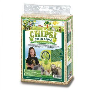 Наполнитель Chipsi для грызунов Зеленое яблоко гигиенический тырса 60 л/3,2 кг JRS300082/0823 фото