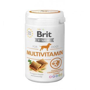 Вітаміни Brit Vitamins Multivitamin для дорослих собак для підтримки здоров&rsquo;я й імунітету з куркою 150 г 112061 фото
