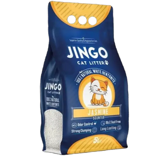 Наполнитель ТМ JINGO бентонитовый с ароматом жасмина 5 л / 4,35 кг JIJM05 фото