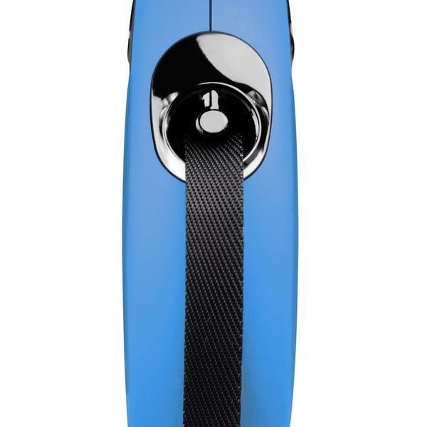 Поводок-рулетка Flexi для собак New Classic лента синяя размер M 5 м/25 кг 11712 BLUE Flexi фото