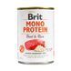 Корм влажный Brit Mono Protein Beef and Rice для собак с говядиной и рисом 400 г 100832/100054/9735 фото 1