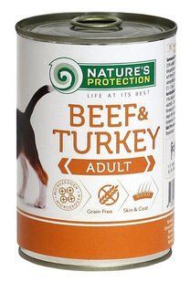 Nature's Protection Adult Beef & Turkey Влажный корм для собак с говядиной и индейкой, 400 г KIK45097 фото