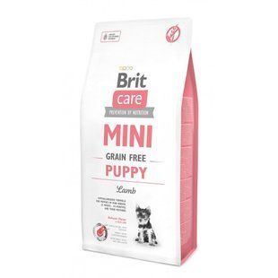 Корм сухий Brit Care Grain Free Mini Puppy Lamb для цуценят та молодих собак мініатюрних порід з ягням 7 кг 170775/0152 фото