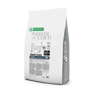 Nature's Protection Superior Care Dark Cats Grain Free Herring Сухий беззерновий корм для дорослих котів з темним забарвленням з оселедцем, 7 кг NPSC47635 фото