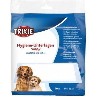 Пеленки Trixie для собак целлюлоза 60х60 см 10 шт 23412 фото