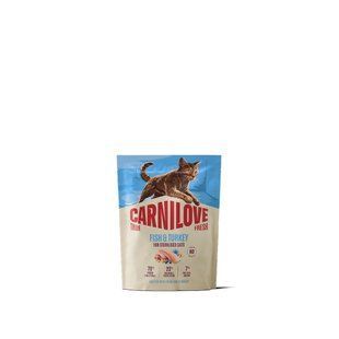 Корм сухий Carnilove True Fresh Fish & Turkey Sterilised для стерилізованих котів риба та індичка 400 г 173763 фото