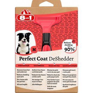 Дешеддер 8in1 Perfect Coat для вичісування собак розмір М 6,5 см 661616/151791/661508СПЕЦ фото