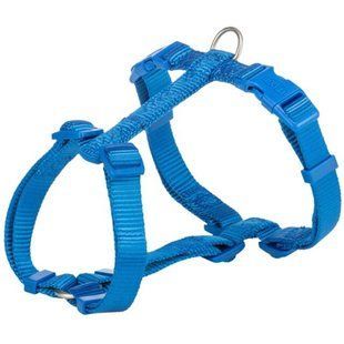 Шлея Trixie Premium H-harness для собак синій XXS&ndash;XS 20&ndash;32 см 10 мм 204802 фото