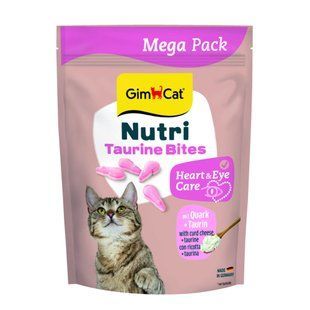 Вітаміни GimCat Nutri Taurine Bites для дорослих котів для підтримки здоров_я серця із сиром і таурином 425 г G-419671 фото