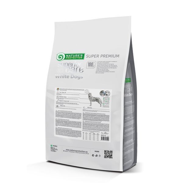 Nature's Protection Superior Care White Dogs White Fish All Sizes&Life Stages Сухий корм для собак усіх розмірів і стадій життя з білою рибою, 4 кг NPSC47590 фото