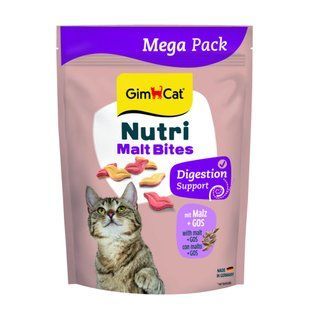 Вітаміни GimCat Nutri Malt Bites для дорослих котів для виведення грудок шерсті з мальтом 425 г G-427348 фото