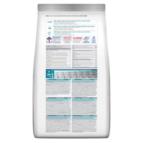 Hill&rsquo;s SCIENCE PLAN Adult Hypoallergenic Medium Сухой беззерновой корм для взрослых собак средних пород с чувствительностью к определенным компонентам пищи, с лососем, 2,5 кг 607842 фото