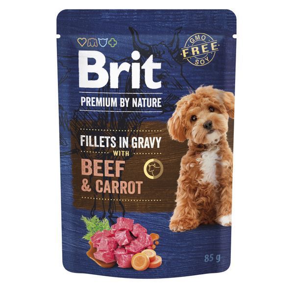 Корм вологий Brit Premium Fillets in Gravy Multipack д/собак малих порід філе в соусі Мультипак 12 шт х 85 г 101245 фото