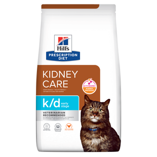 Hill&rsquo;s PRESCRIPTION DIET k/d Early Stage з ActivBiome+ Kidney Defense Сухий корм для котів для підтримання функції нирок на ранній стадії захворювання, з куркою, 1,5 кг 605994 фото