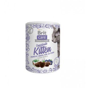 Ласощі Brit Care Superfruits Kitten д/кошенят від 6 тижнів з куркою кокосом та чорницею 100 г 111268 фото