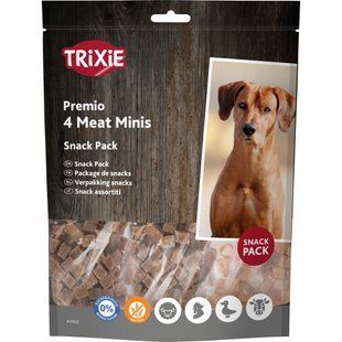 Лакомство Trixie Premio 4 Meat Minis для собак с курицей уткой говядиной и бараниной 4х100 г 31852 фото