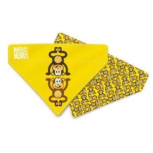 Max&Molly (Макс енд Моллі) Bandana - Бандана для собак на нашийник Monkey Maniac з принтом Мавпочки, L 701202 фото