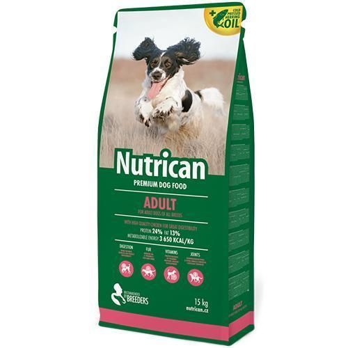 Сухой корм для взрослых собак премиум класса Nutrican Adult 15+2 кг (nc507016) nc507016 фото