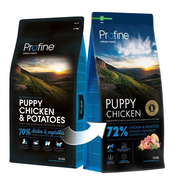 Корм сухий Profine Puppy Chicken and Potatoes д/цуценят курка і картопля 12 кг 173062 фото