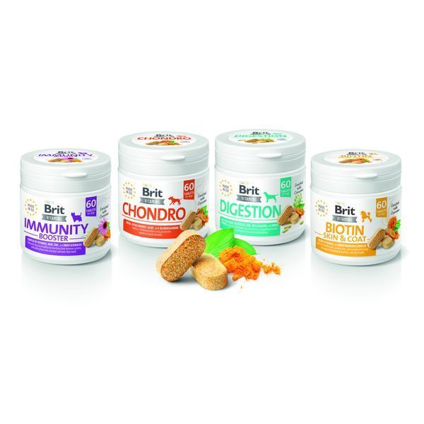 Витамины Brit Vitamins Immunity Booster для собак для иммунитета 60 таблеток 112291 фото