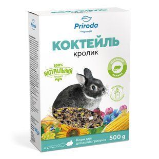 Корм Природа Коктейль Кролик для декоративних кроликів 500 г PR740044 КАРТОН фото