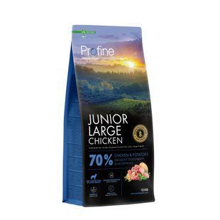 Корм сухой Profine Junior Large Chicken and Potatoes д/щенков и юниоров больших пород курица и картофель 12 кг 173065 фото