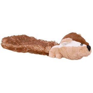 Игрушка Trixie Dangling Chipmunk для собак Бурундук с пискавкой и хвостом плюш 30 см 35986 фото