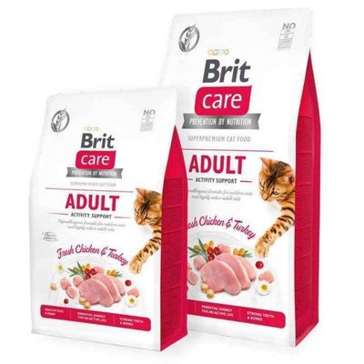 Brit Care Cat Grain-Free Adult Activity Support 7 кг - беззерновий корм з індичкою та куркою для кішок з високим рівнем активності 171297/0815 фото