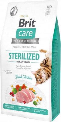 Brit Care Cat GF Sterilized Urinary Health 7 кг - сухий корм для стерилізованих котів із куркою