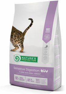 Nature's Protection Sensitive Digestion Сухой корм для взрослых кошек с чувствительным пищеварением, 2 кг NPS45767 фото