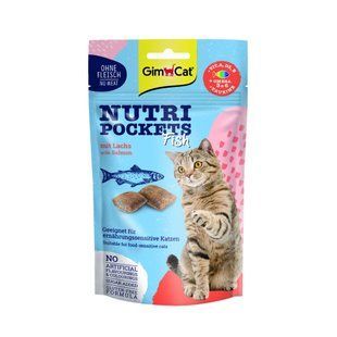 Ласощі Nutri Pockets для котів Рибні Лосось 60г G-419626 фото