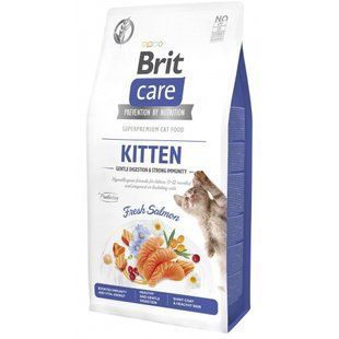 Корм сухий Brit Care Cat Grain Free Kitten Gentle Digestion Strong Immunity для кошенят для міцного імунітету з лососем 7 кг 172543 фото