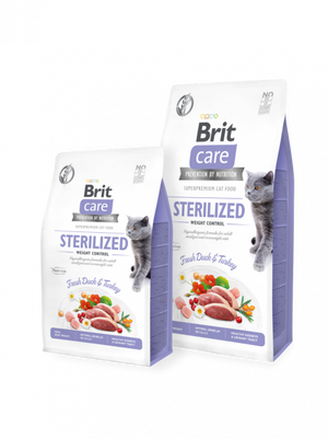 Brit Care Cat Grain-Free STERILIZED AND WEIGHT CONTROL 7 кг - Корм для стерилізованих котів із зайвою вагою 171293/0785 фото