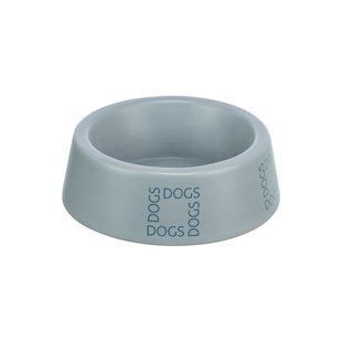 Миска Trixie керамічна для собак 0,4 л діаметр 16 см сіро-блакитна 25224 фото